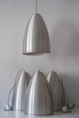 Large German Aluminium Pendant Lamp, 1970s-WPT-548197