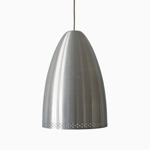 Large German Aluminium Pendant Lamp, 1970s-WPT-548197