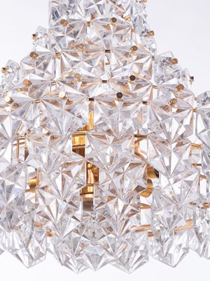 Large German Chandelier in Crystal and Brass from Kinkeldey, 1960s-DEK-1382506