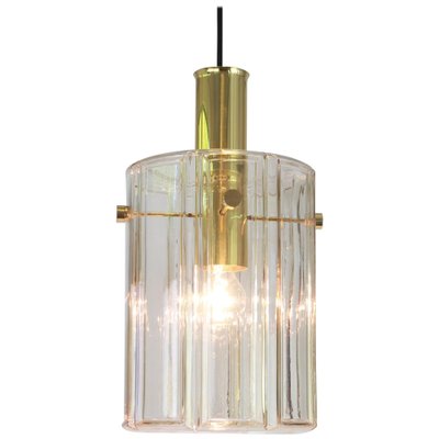 Large German Lantern Pendant with Glass Shade from Limburg, 1960s-UGR-1086221