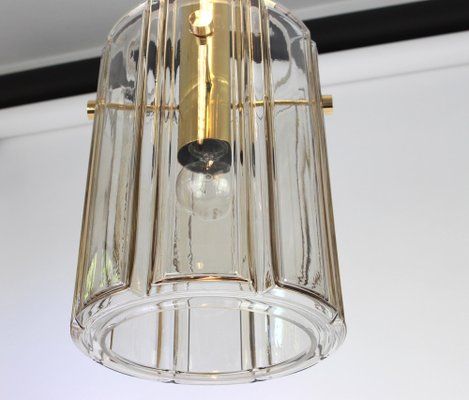 Large German Lantern Pendant with Glass Shade from Limburg, 1960s-UGR-1086221