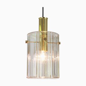 Large German Lantern Pendant with Glass Shade from Limburg, 1960s-UGR-1086221