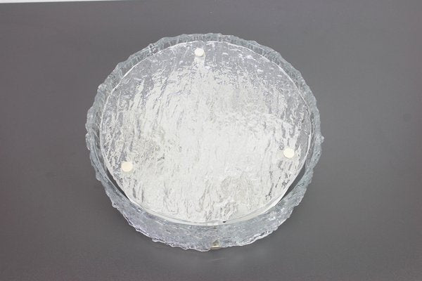 Large German Murano Glass Flush Mount Fixture from Kaiser, 1960s-UGR-1086096