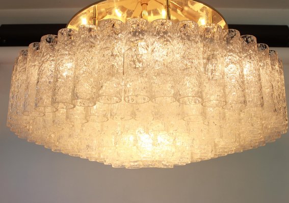 Large German Murano Glass Tubes Chandelier by Doria, 1960s-UGR-1085592