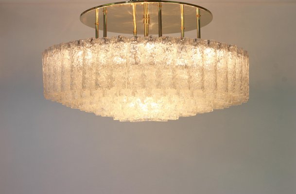 Large German Murano Glass Tubes Chandelier by Doria, 1960s-UGR-1085592