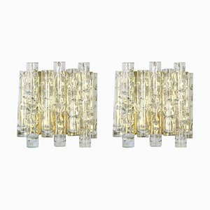 Large German Murano Glass Wall Sconces from Doria, 1960s, Set of 2-UGR-1086062