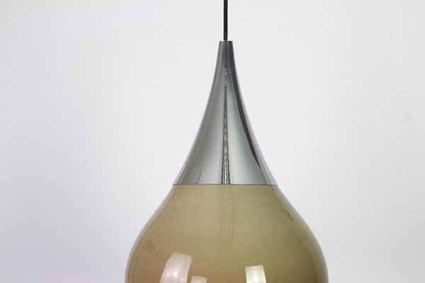 Large German Opaline Glass Pendant from Limburg, 1970s-UGR-1085620