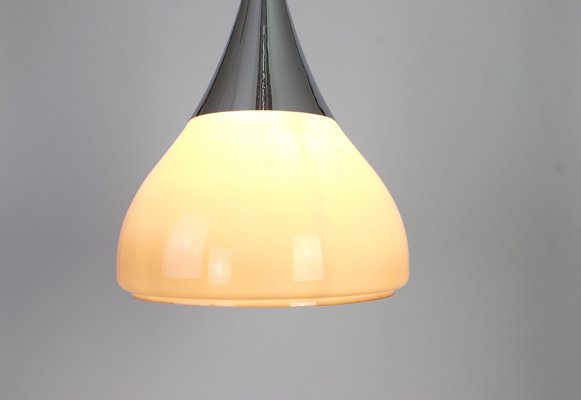 Large German Opaline Glass Pendant from Limburg, 1970s-UGR-1085620