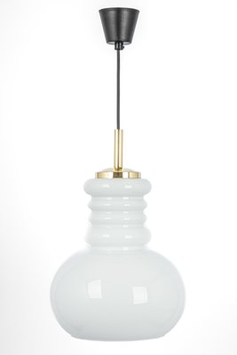 Large German Pendant Light in White Opal Glass from Peill & Putzler, 1970-UGR-1372742