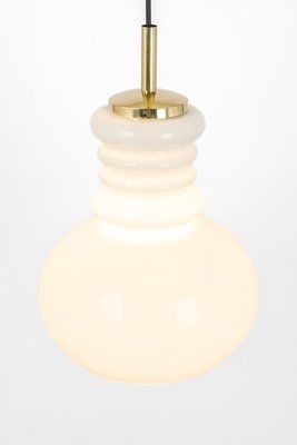 Large German Pendant Light in White Opal Glass from Peill & Putzler, 1970-UGR-1372742