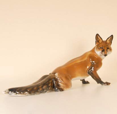 Large German Porcelain Figure of Fox by Karner for Rosenthal, 20th Century-GOE-1800621