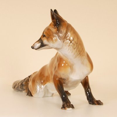 Large German Porcelain Figure of Fox by Karner for Rosenthal, 20th Century-GOE-1800621