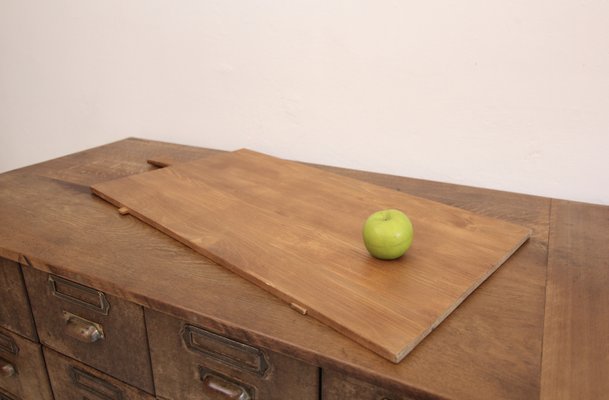 Large German Rectangular Wooden Serving Board, 1950s-TAT-2024586