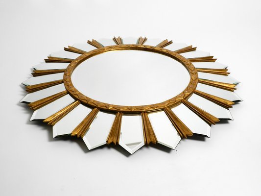 Large Gilded Italian Regency Sunburst Wall Mirror-RR-1290910