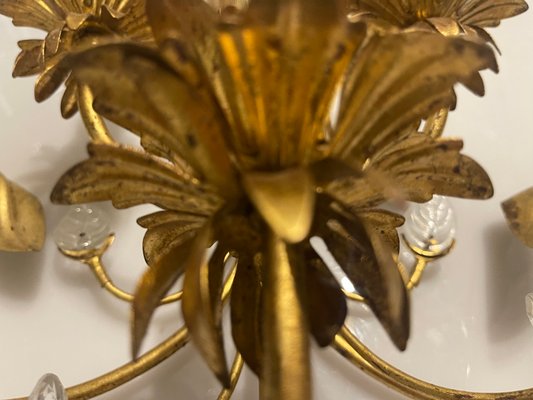 Large Gilded Murano Glass Sconce-JJC-1344399