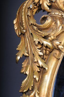 Large Gilded Wall Mirror in Style of F. Linke, Paris-FLW-1401770