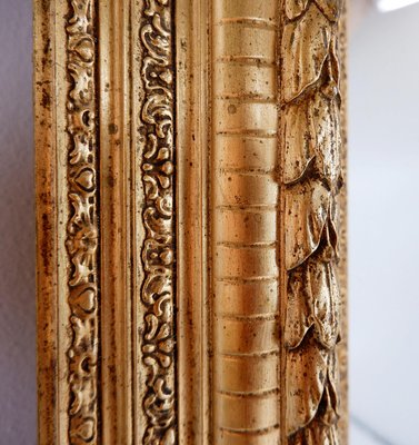 Large Gilded Wood and Stucco Mirror with Foliage-NYF-2019126