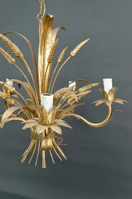 Large Gilt Chandelier from Maison Jansen, 1950s-XNH-1804520