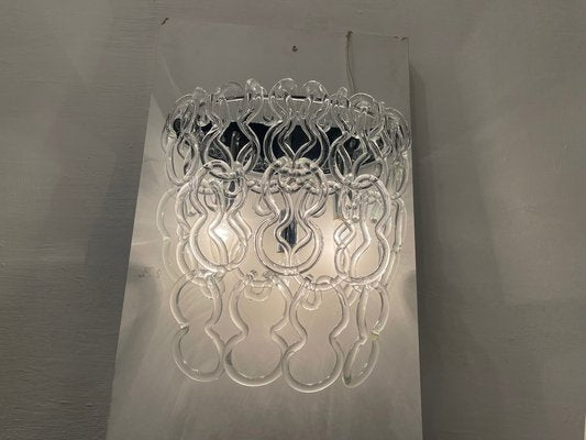 Large Giogali Sconces in Murano Glass by Angelo Mangiarotti, 1980s, Set of 2-JJC-1797484