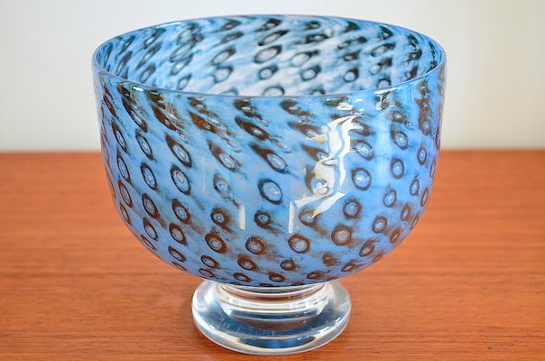 Large Glass Art Bowl by Bertil Vallien for Kosta Boda-OV-1065399