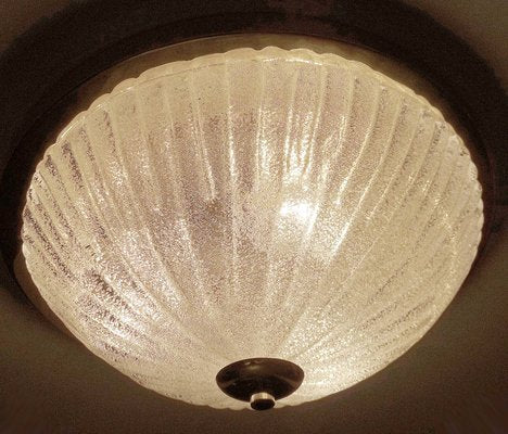 Large Glass Ceiling Light from Honsel, 1960s-GUT-2033804