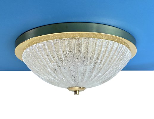 Large Glass Ceiling Light from Honsel, 1960s-GUT-2033804