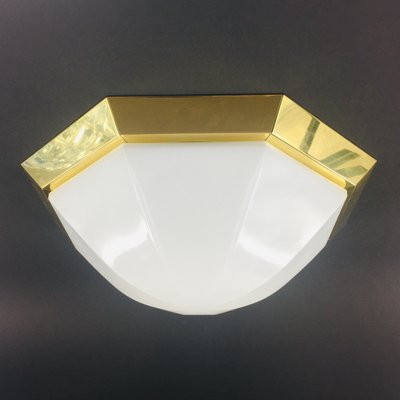 Large Glass Ceiling Light or Flush Mount from Limburg, Germany, 1970s-BMM-1257176