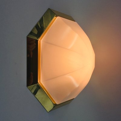 Large Glass Ceiling Light or Flush Mount from Limburg, Germany, 1970s-BMM-1257176