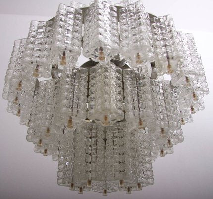 Large Glass Chandelier by Austrolux for Eba Leuchten, 1960s-VLZ-632114