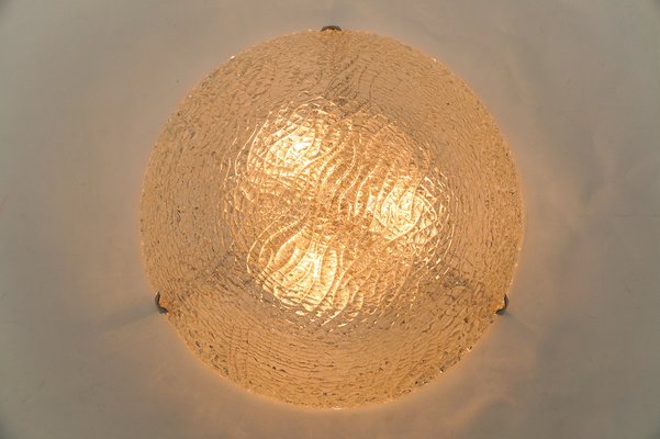 Large Glass Flush Mount from Kaiser Leuchten, Germany, 1960s-KQB-1744416