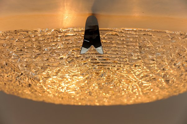 Large Glass Flush Mount from Kaiser Leuchten, Germany, 1960s-KQB-1744416