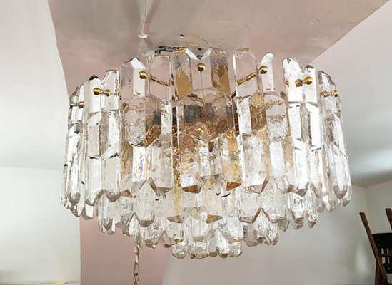 Large Glass Flush Mount Palazzo Ceiling Lamp by J. T. Kalmar, 1970s-AX-853191