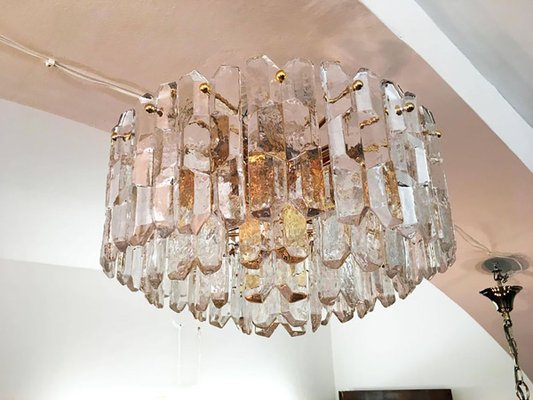 Large Glass Flush Mount Palazzo Ceiling Lamp by J. T. Kalmar, 1970s-AX-853191