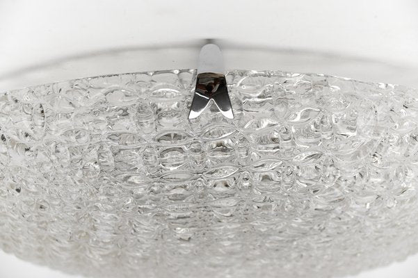 Large Glass Rings Flush Mount by Kaiser Leuchten, Germany, 1960s-KQB-1749118