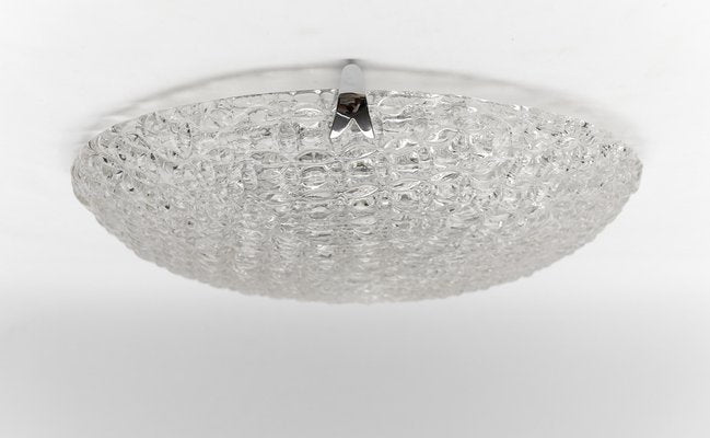 Large Glass Rings Flush Mount by Kaiser Leuchten, Germany, 1960s-KQB-1749118