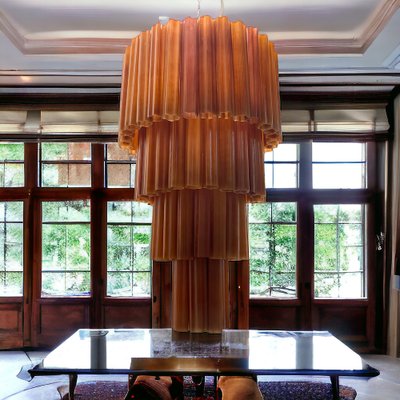 Large Glass Tube Tronchi Chandelier, 1980s-JJC-1790304