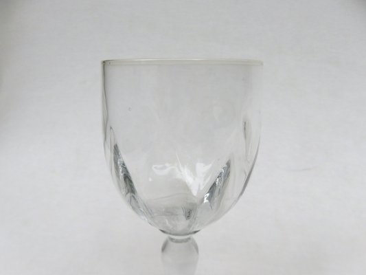 Large Glass Wine Glasses, France, Set of 7-EY-1384455