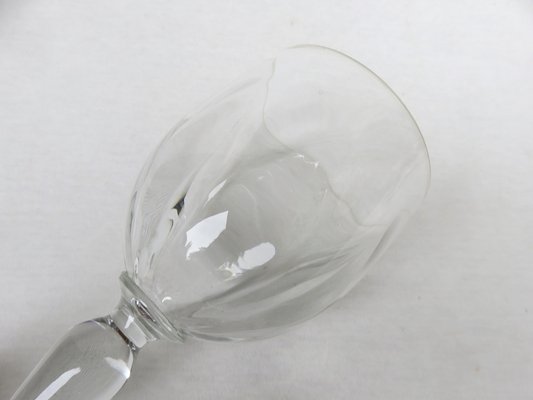 Large Glass Wine Glasses, France, Set of 7-EY-1384455