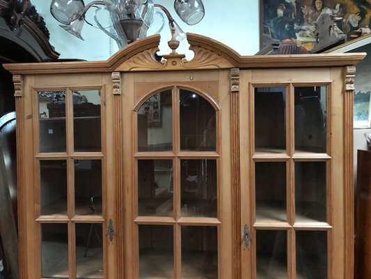 Large Glazed Pine Sideboard, 1930s-WQQ-1724122