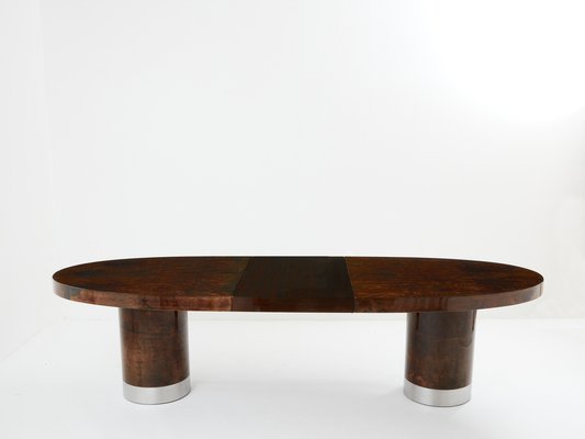 Large Goatskin Parchment Dining Table by Aldo Tura, 1960s-YJA-1790774