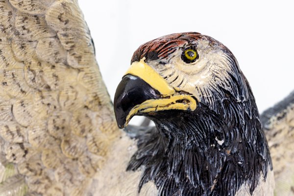 Large Gold Painted Bronze Eagles Table, 1970s-GCG-658192