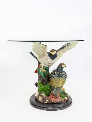 Large Gold Painted Bronze Eagles Table, 1970s-GCG-658192