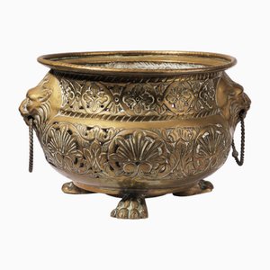 Large Golden Flower Pot-PSQ-2023666