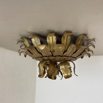 Large Golden Metal Wall Light, 1960-QZ-1743363