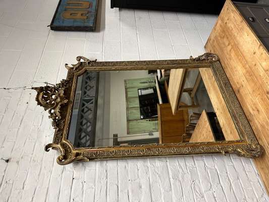 Large Golden Mirror, 1890s-WSZ-1732322