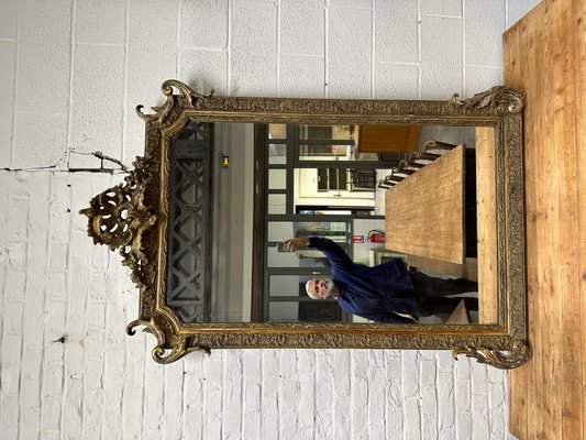 Large Golden Mirror, 1890s-WSZ-1732322