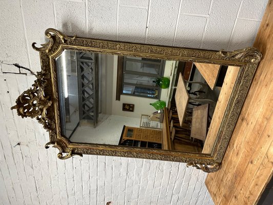 Large Golden Mirror, 1890s-WSZ-1732322