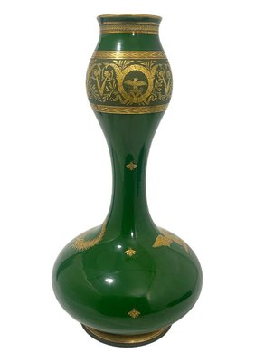 Large Green Double-Gourd Vase by Jaget and Pinon, France, 1913-UCH-1719712