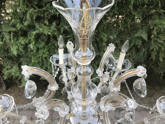 Large Hand Cut Maria Teresa Crystal Chandelier, 1950s-WQQ-1284273