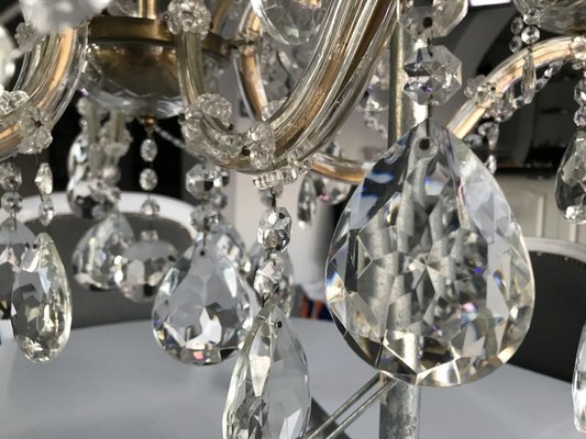 Large Hand Cut Maria Teresa Crystal Chandelier, 1950s-WQQ-1284273